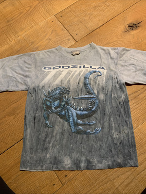 Vintage 1998 Godzilla Movie T-Shirt Size Unknown See Photos For Measurements-image