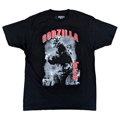 Godzilla Mens Black Graphic Tee Short Sleeve T-Shirt-image
