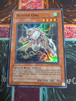 Yu-Gi-Oh! Hunter Owl GX03-EN002 Super Rare Limited Near Mint a1/-image