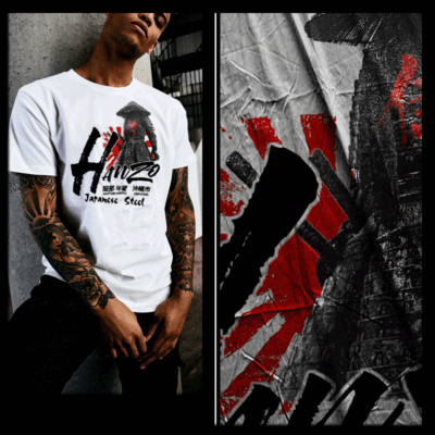 Samurai t-shirt bushido code Hattori Hanzo sword Japan Ronin Japanese steel -image