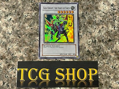 Gaia Knight, The Force of Earth - 1st Edition Super Rare Yu-Gi-Oh! Card!-image