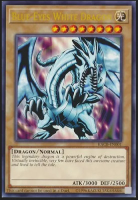 Yugioh KACB-EN001 Blue-Eyes White Dragon Promo Card (Jumbo/Oversized Size) NM-image