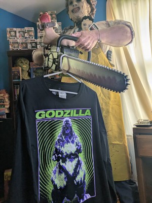 Godzilla Large Unisex Long Sleeve-image