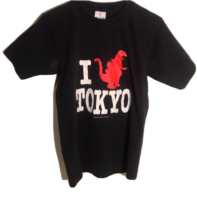 Rare Vintage I Love Heart Tokyo Godzilla 2006 TShirt 2000s Japan Nodwick Black S-image
