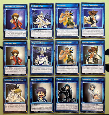 Yugioh SPEED DUEL - GX MIDTERM DESTRUCTION - SGX4 - 12 SKILL CARDS COMPLETE SET-image