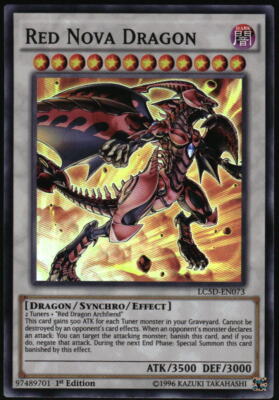 Yu-Gi-Oh! - Red Nova Dragon 2014 LC5D-EN073 Super Rare 1st Edition-image