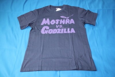 M(JPN) size UNIQLO UT Mothra VS Godzilla T-shirt Navy from Japan Rare-image