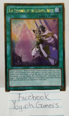 YUGIOH THE TERMINUS OF THE BURNING ABYSS PGL3 GOLD LIGHT PLAYED-image