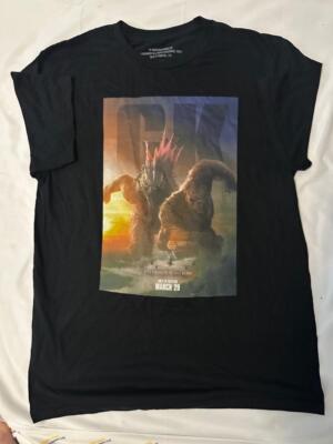 GODZILLA X KONG New Empire Original Promo T-Shirt Official NEW Adult 2024 Medium-image