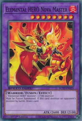 Elemental HERO Nova Master - SGX2-ENA25 - Common - 1st Edition - Near Mint-image