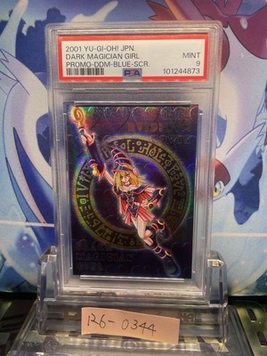 Black Magician Girl 2001 Dungeon Dice PSA 9 Blue Yu-Gi-Oh! Card Collectible-image