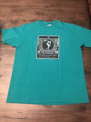 RARE Godzilla Macintosh Shirt Vintage Apple T Shirt Corporate Games 1990-image