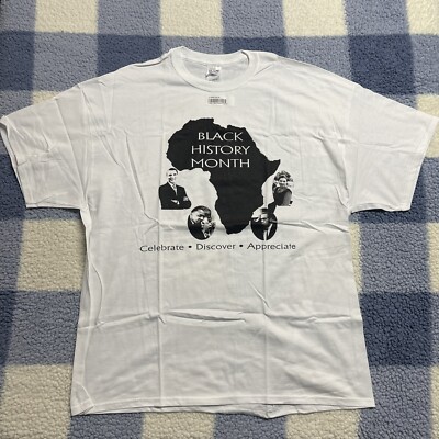 Black History Month Shirt Obama MLK Malcolm X Rosa Parks Graphic 2XL NEW Africa-image