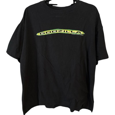 Vintage 90s Godzilla Neon Movie Promo 1998 Shirt Adult XL-image