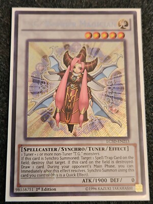 Yu-Gi-Oh! T.G. Wonder Magician LC5D-EN213 Secret Rare 1st Edition NM/M x1 CRISP!-image