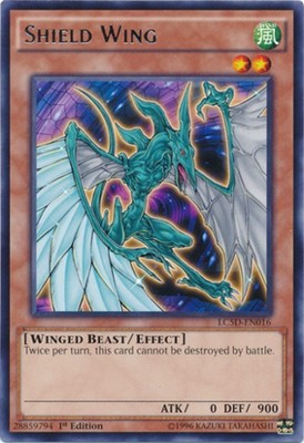 Shield Wing - LC5D-EN016 - Rare - 1st Edition - Moderately Played-image