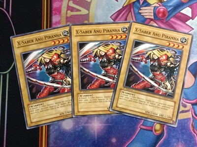 Yu-Gi-Oh 3x X-Saber Anu Piranha [5DS2-EN004] Common Lightly Played 1st Edition-image