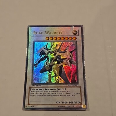 Yugioh Holo Bleed Road Warrior 5DS2 1st Edition MP-image
