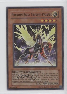 2006 Yu-Gi-Oh! GX: Tag Force Phantom Beast Thunder-Pegasus #GX02-EN003 u3f-image