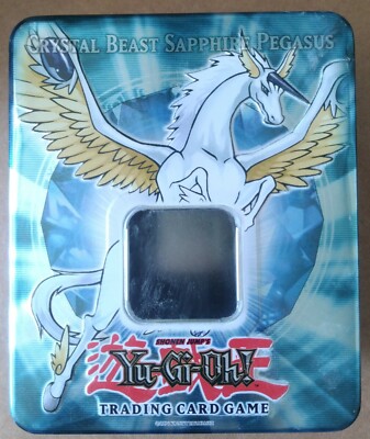 Yu-Gi-Oh 5D’S Crystal Beast Sapphire Pegasus * 2007 * Empty Tin * No Cards-image