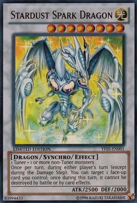 Stardust Spark Dragon - YF05-EN001 - Ultra Rare - Limited Edition x1 - Lightly P-image