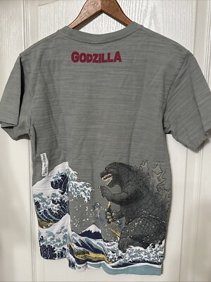 Godzilla Official Toho Japan Wave King Of Monsters Shirt Men’s Medium-image