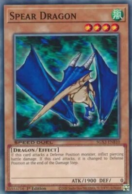 Spear Dragon - SGX3-ENB10 - Common - 1st Edition LP YuGiOh!  Speed Duel GX: Duel-image