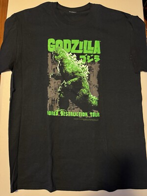 2009 Godzilla World Tour Tshirt. Pre-owned But Never Worn. Size Large.-image