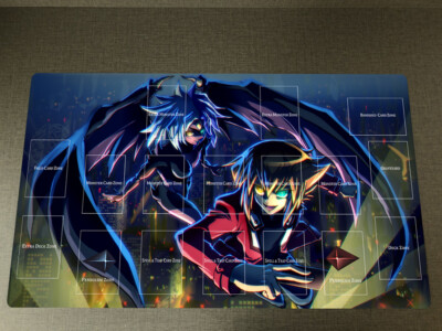 WVICM GX Playmat Yubel Yuuki Juudai CCG Trading Card Game Mat Desk Pad Zones-image