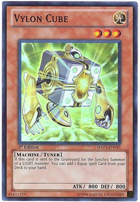 Yu-Gi-Oh Card - HA05-EN015 - VYLON CUBE (super rare holo) - NM-image