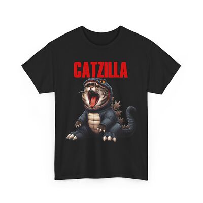Catzilla T-Shirt for Cat Lovers – Cute & Funny Cat Godzilla Hybrid Tee-image