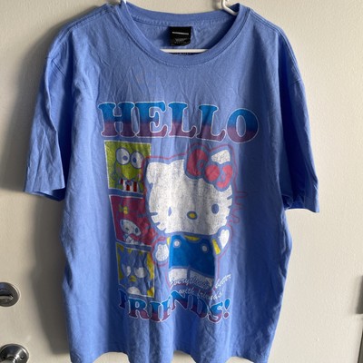 Dumbgood Sanrio Los Angeles Dodgers Baby Blue Tee M Hello Kitty & Friends NWOT -image