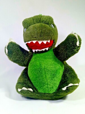 RARE Vintage Fuzzy GYRATING GODZILLA 10