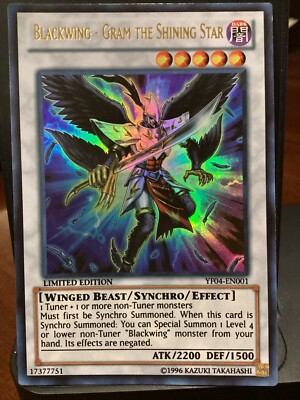 Blackwing - Gram the Shining Star YF04-EN001 Yu-Gi-Oh! 5D's Manga Promotional NM-image