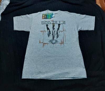 NWOT Vintage 1998 Godzilla Movie Promotion Graphic Tee Shirt Fits Adult Small-image