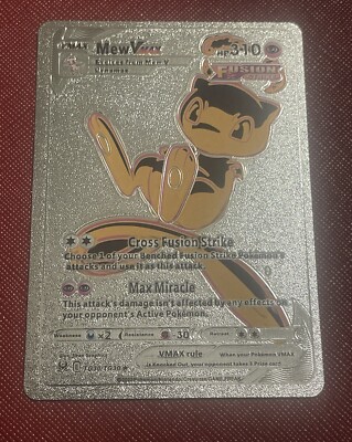 Mew VMAX Silver Foil Fan Art Card Fusion-image