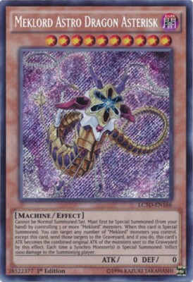 Meklord Astro Dragon Asterisk - LC5D-EN166 - Secret Rare - 1st Edition x1 - Near-image