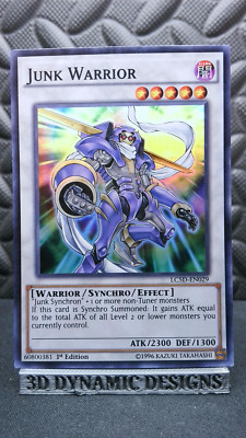 | Yugioh Junk Warrior LC5D-EN029 1st Edition Super Rare Legendary 5Ds  NM 🔥 |-image