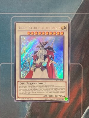yugioh 1st ed NM secret rare odin father of the Aesir LC5D-EN191 -image