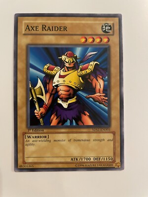 Yu-Gi-Oh! TCG Axe Raider Yu-Gi-Oh! 5D's 5DS1-EN003 1st Edition Common-image