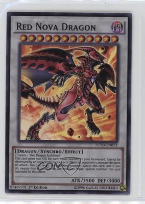 2014 Yu-Gi-Oh! Legendary Collection 5Ds 1st Edition UR Red Nova Dragon 0d08-image