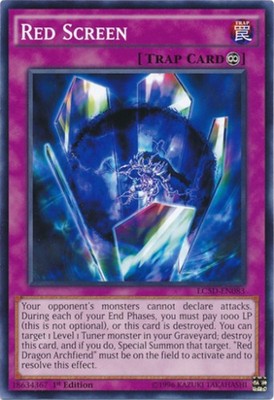 Red Screen - LC5D-EN083 - Common - 1st Edition Near Mint Legendary Collection 5D-image