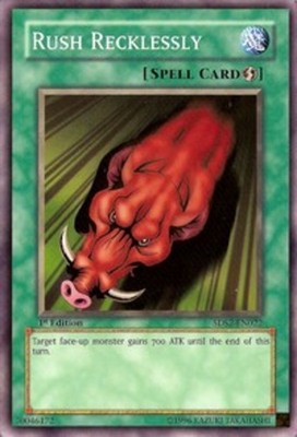 Rush Recklessly - 5DS2-EN022 - Common - 1st Edition Near Mint 5D's Starter Deck -image