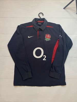Vintage England Rugby 2003/05 jersey longsleeve t shirt Nike Medium Dark Gray-image