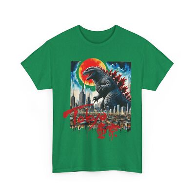 Godzilla Tokyo Japan - Unisex Heavy Cotton Tee-image