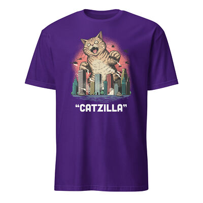 Catzilla Shirt Kaiju Japanese Catzilla Cat Kitten Monster Cat T-Shirt Size S-3XL-image