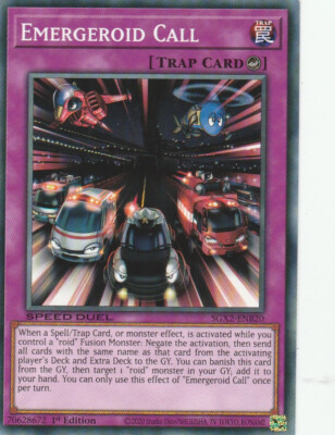 YUGIOH CARD EMERGEROID CALL SGX2-ENB20 1ST EDITION COMMUN-image