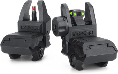 Fiber Optic Sights,with Green and Red Full Fiber Optics Dots Polymer Fiber Op...-image