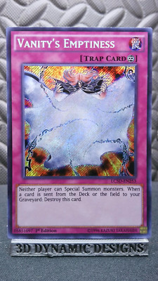 | Yugioh Vanity's Emptiness - LC5D 1st Edition Secret Rare NM 🔥 |-image
