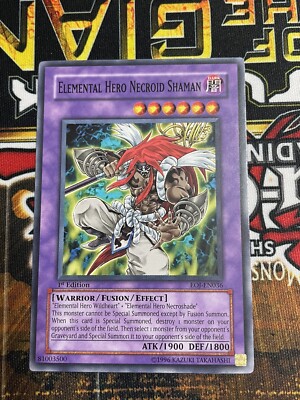 Elemental Hero Necroid Shaman - EOJ-EN036 - Common - 1st Edition NM YuGiOh!-image